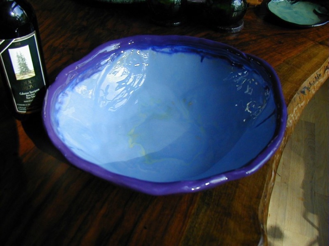 Blue Purple Bowl Large