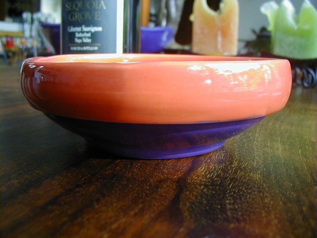 Red Purple Bowl-side